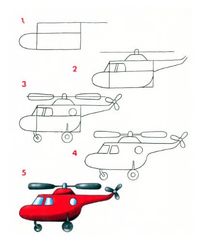 Zeichnen Lernen Hubschrauber idee (6)