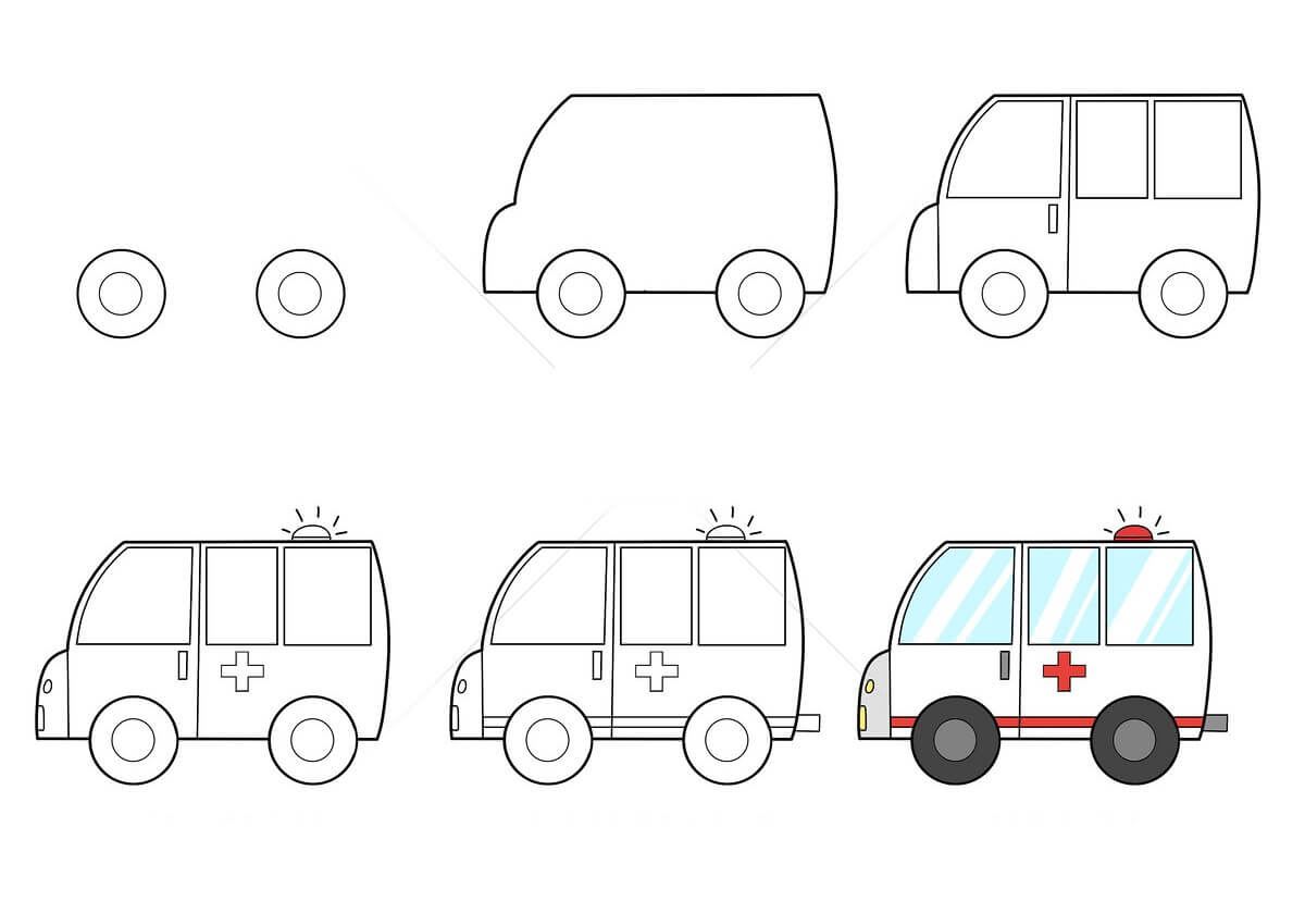 Idee für einen Krankenwagen (3) zeichnen ideen