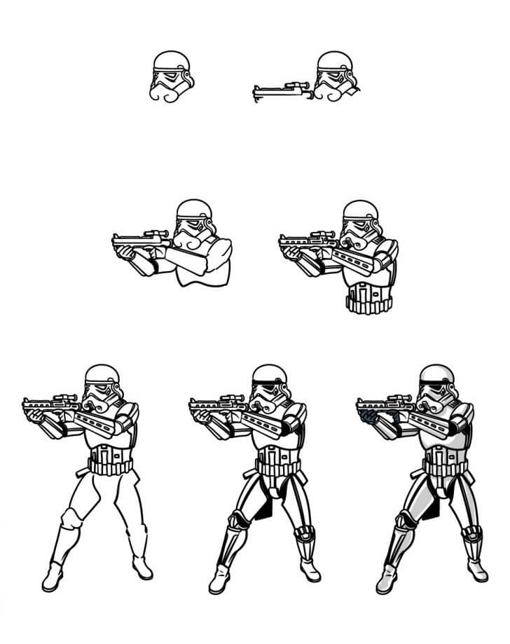 Zeichnen Lernen Stormtrooper-Ideen (14)