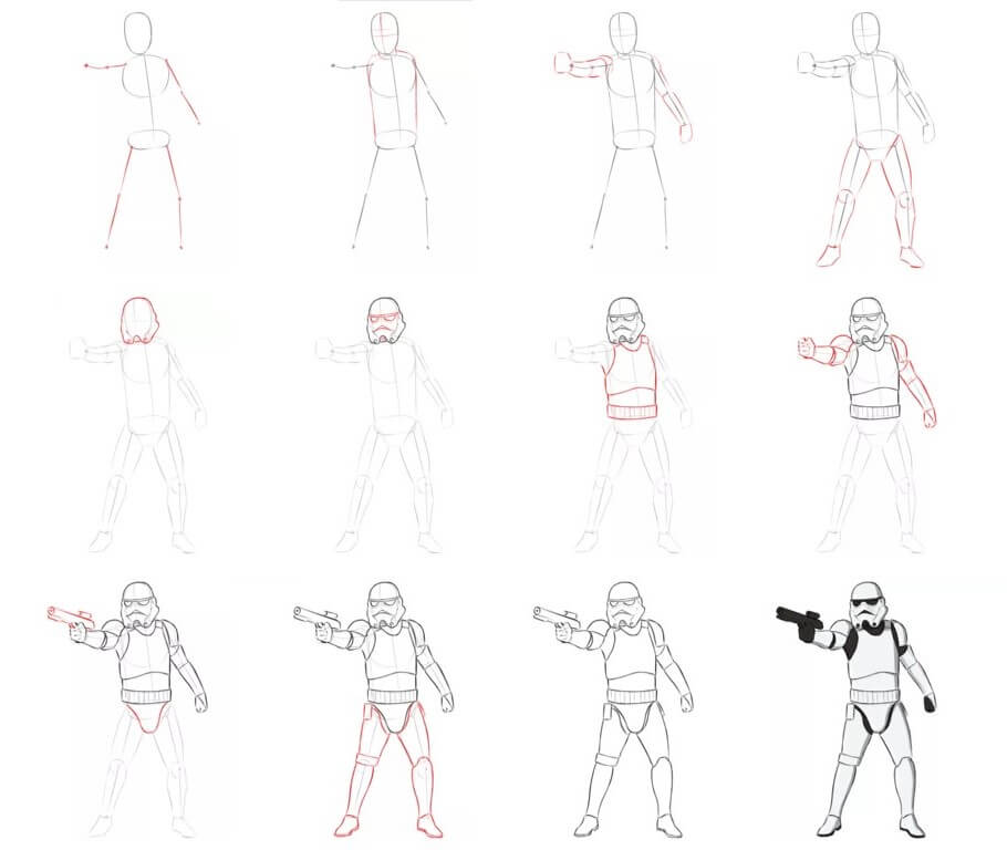 Zeichnen Lernen Stormtrooper-Ideen (6)