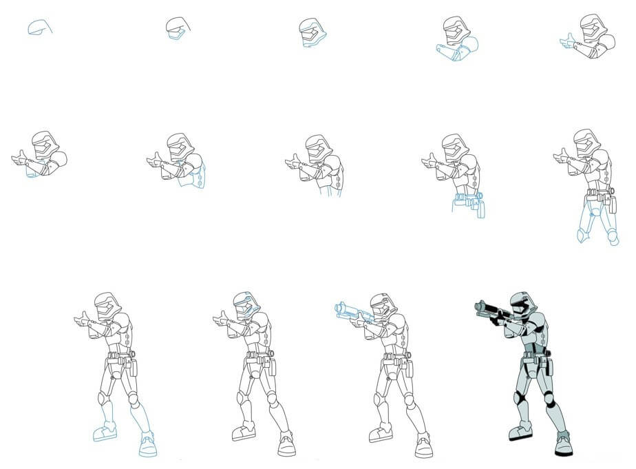 Zeichnen Lernen Stormtrooper-Ideen (7)