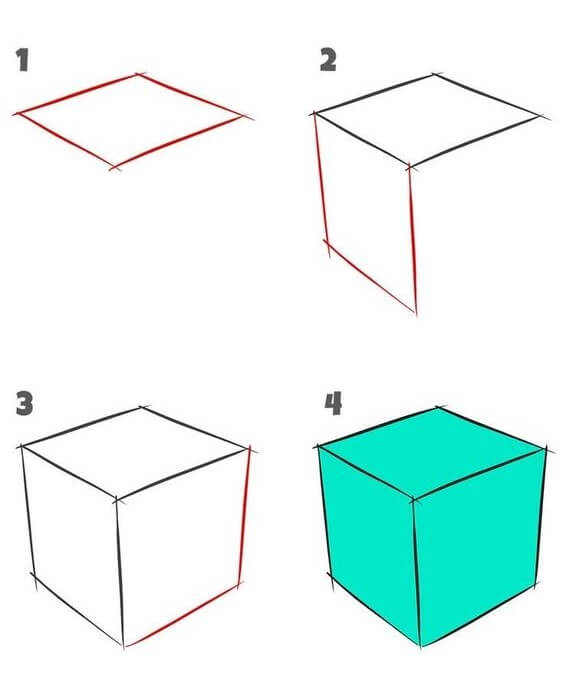 Zeichnen Lernen Würfel ideen (6)