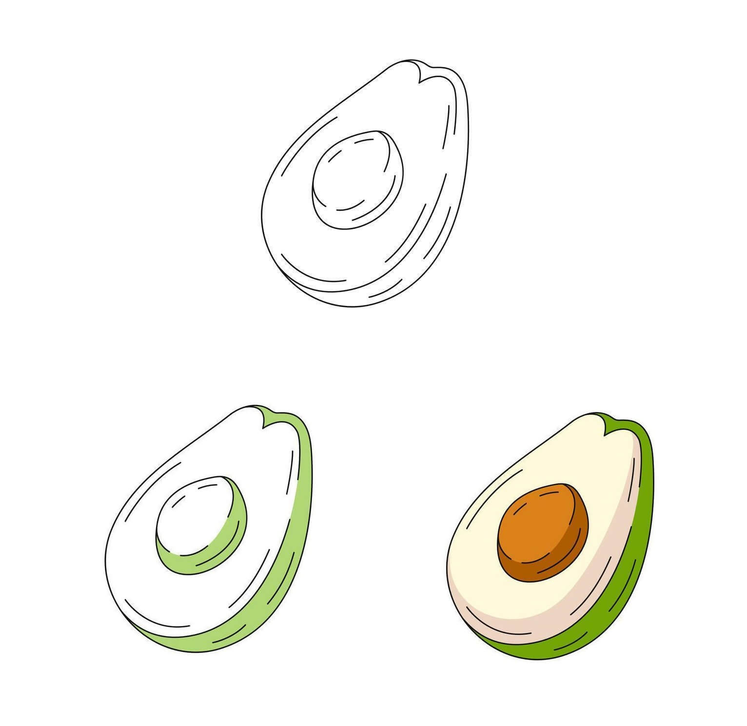 Zeichnen Lernen Avocado-Ideen (17)