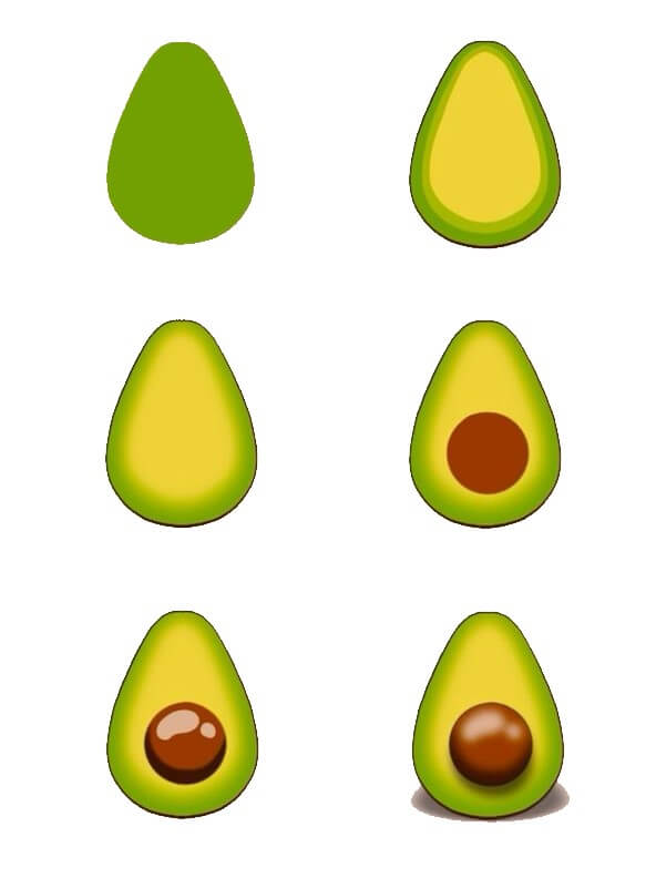 Zeichnen Lernen Avocado-Ideen (18)