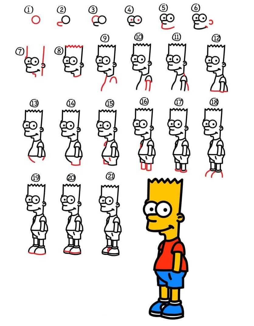 Bart simpson (2) zeichnen ideen