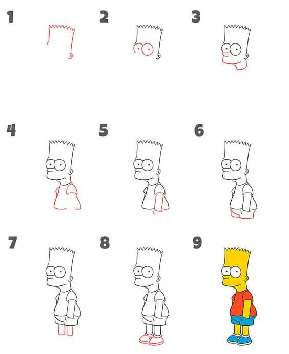 Bart simpson (3) zeichnen ideen