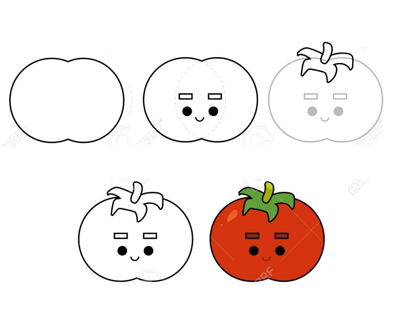 Cartoon-Tomaten (2) zeichnen ideen