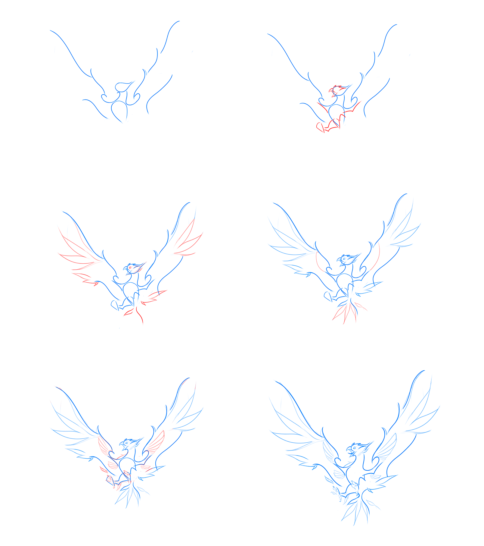 Phoenix einfach (2) zeichnen ideen