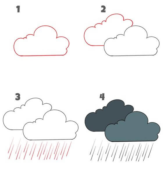 Zeichnen Lernen Regen ideen (1)