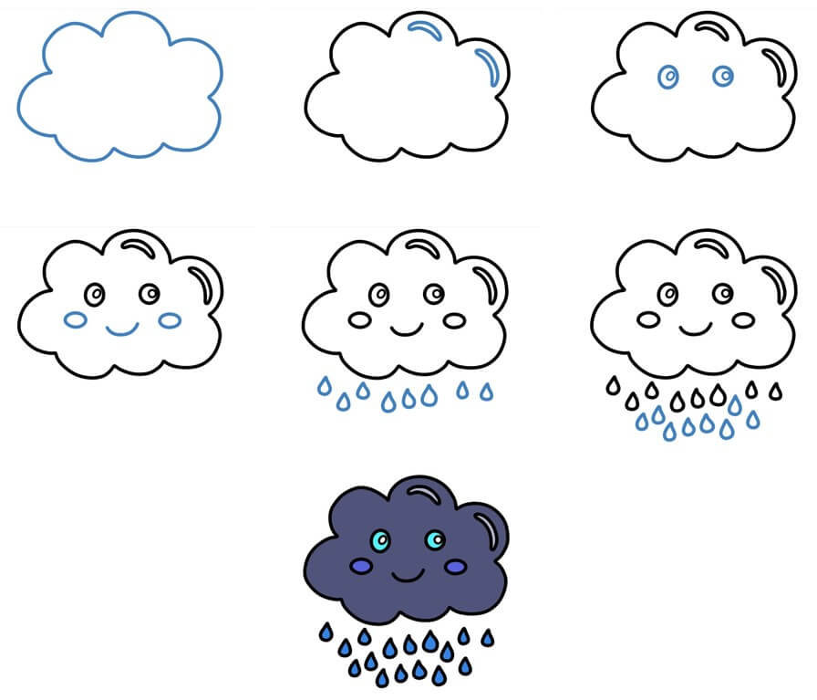 Zeichnen Lernen Regen ideen (10)