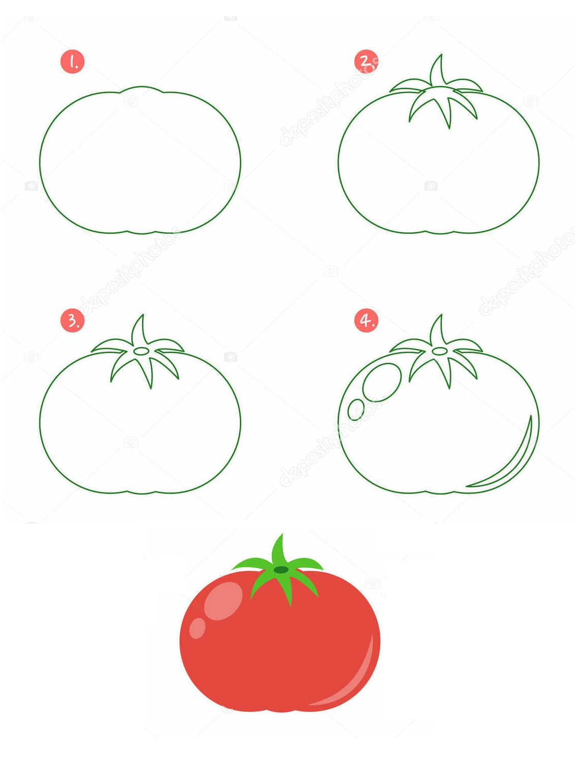 Zeichnen Lernen Tomaten idee (3)