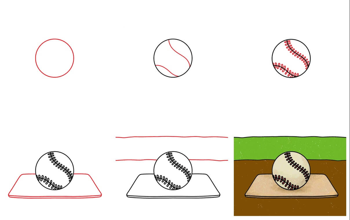 Zeichnen Lernen Baseball-Ideen (14)