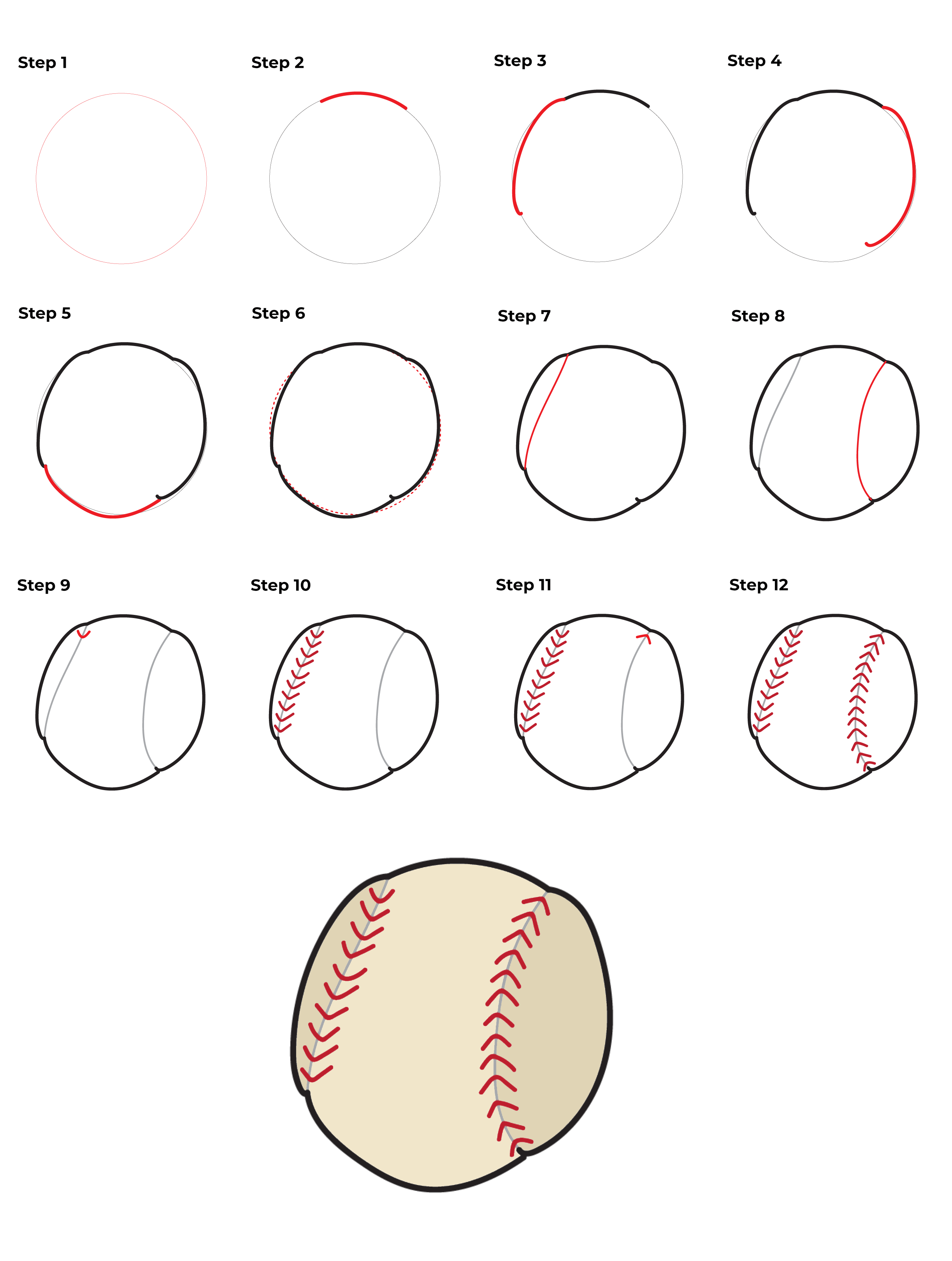 Zeichnen Lernen Baseball-Ideen (15)