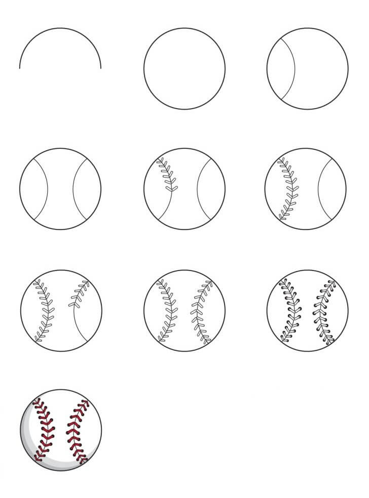 Zeichnen Lernen Baseball-Ideen (8)