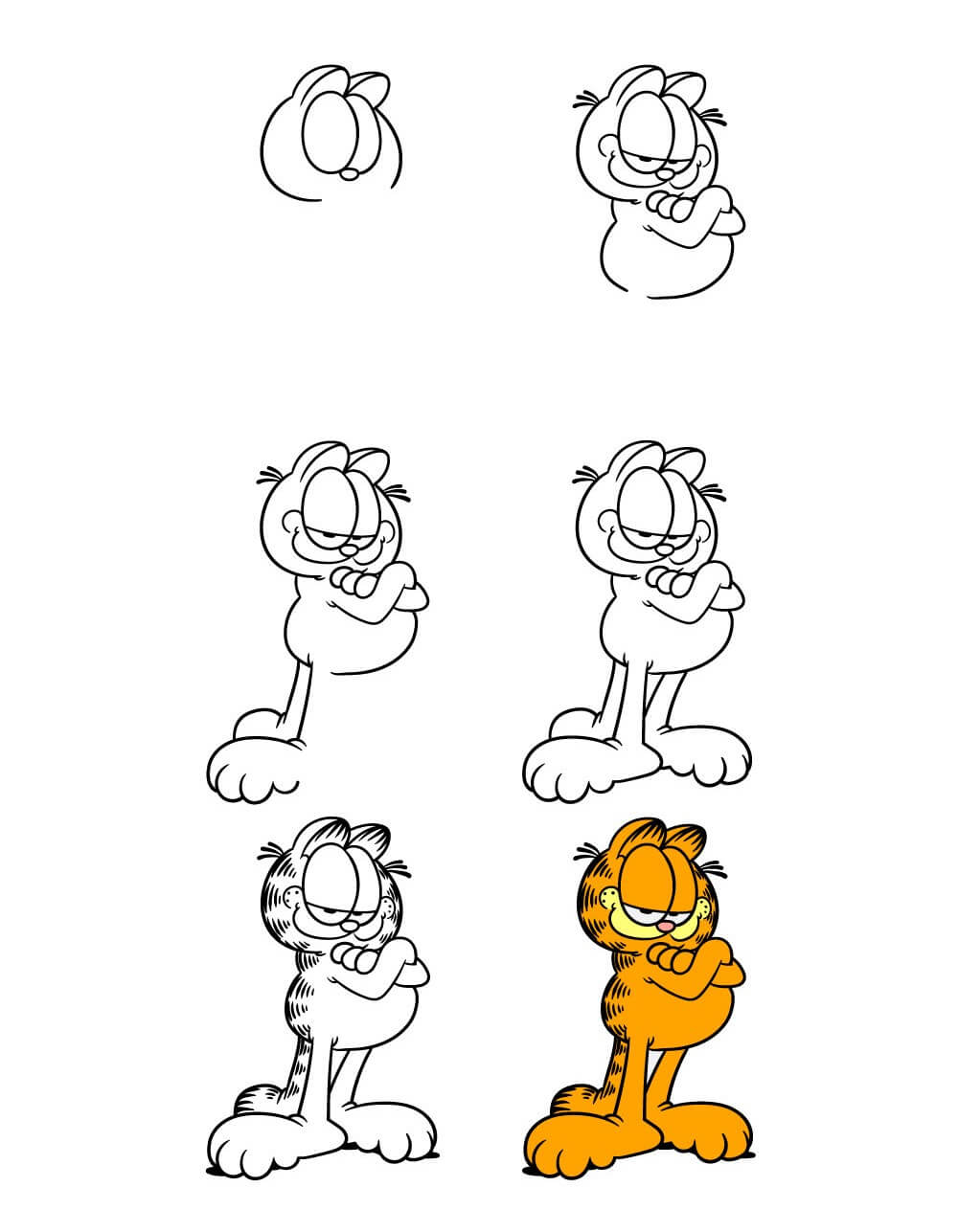 Zeichnen Lernen Garfield-Ideen (10)