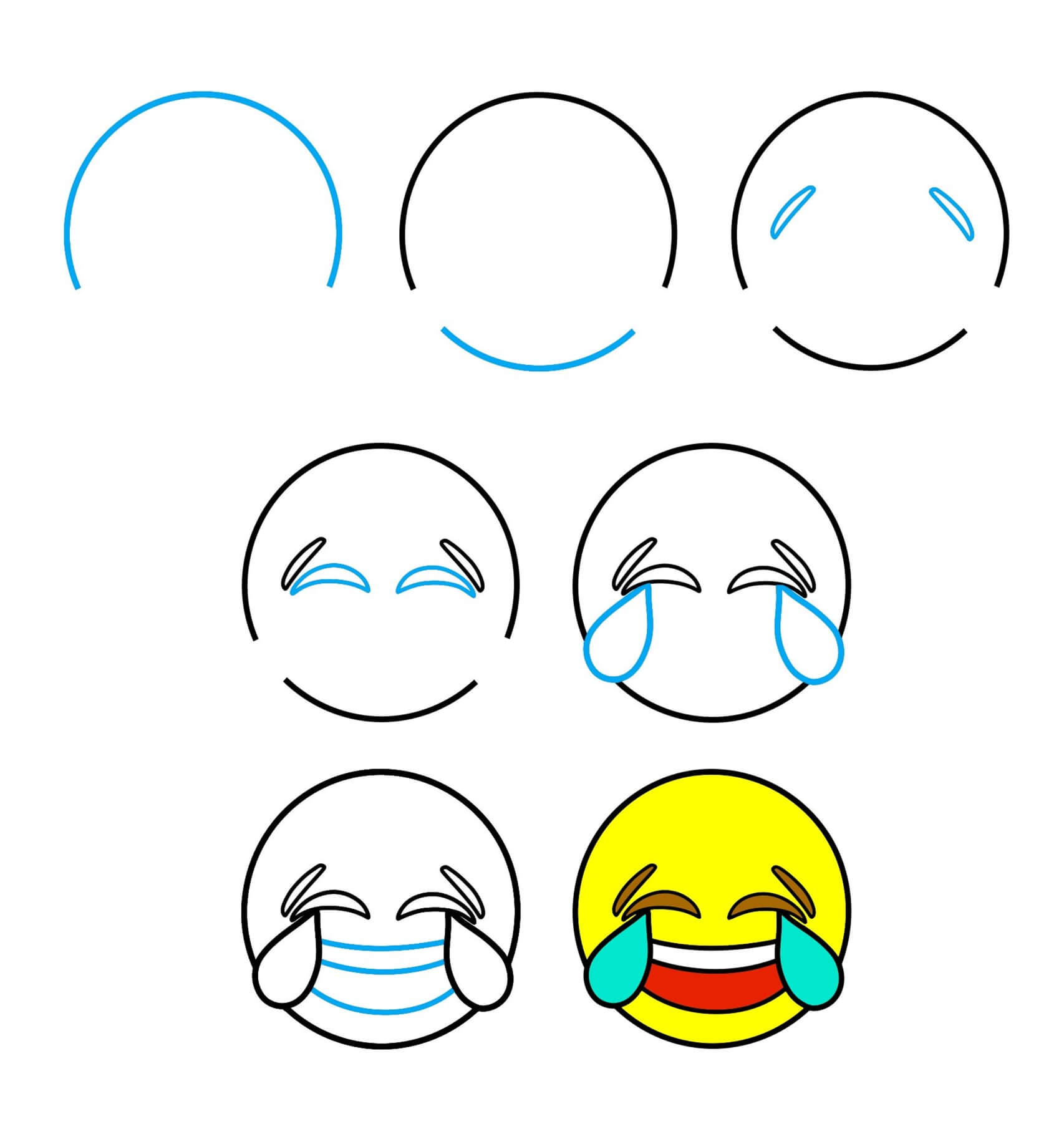 Lachen-Emoji (1) zeichnen ideen