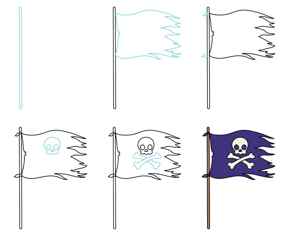 Piratenflagge (4) zeichnen ideen