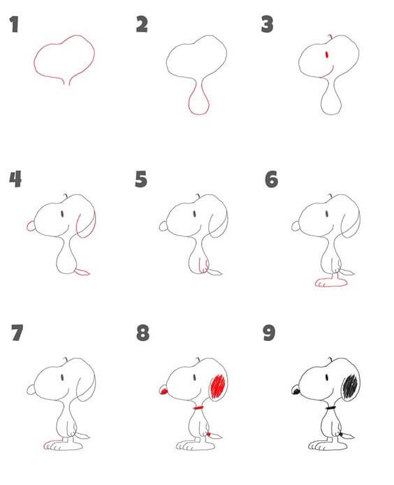 Snoopy Idee (4) zeichnen ideen