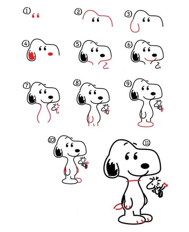 Snoopy Idee (8) zeichnen ideen