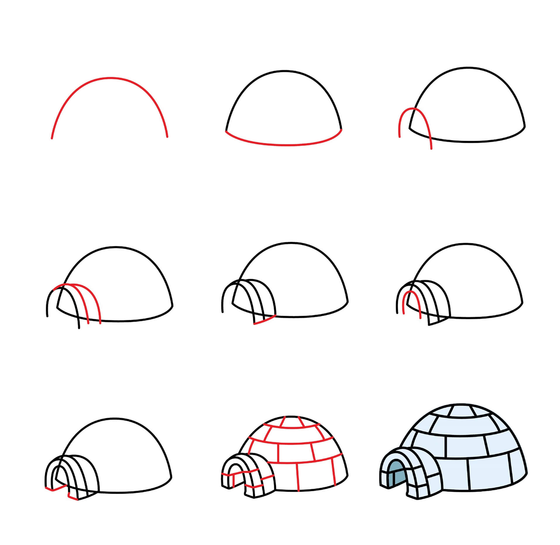 Iglu zeichnen ideen