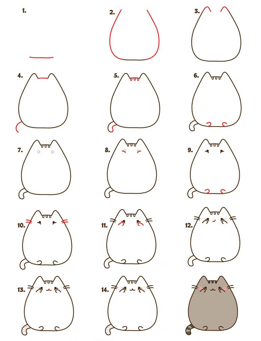 Pusheen Idee (10) zeichnen ideen