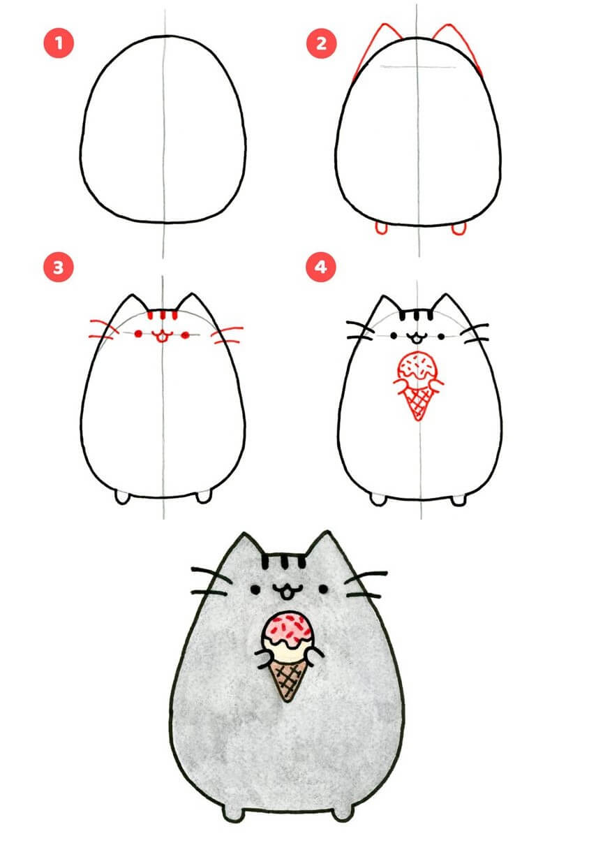 Pusheen Idee (2) zeichnen ideen