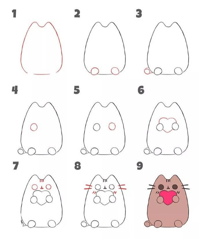 Pusheen Idee (4) zeichnen ideen