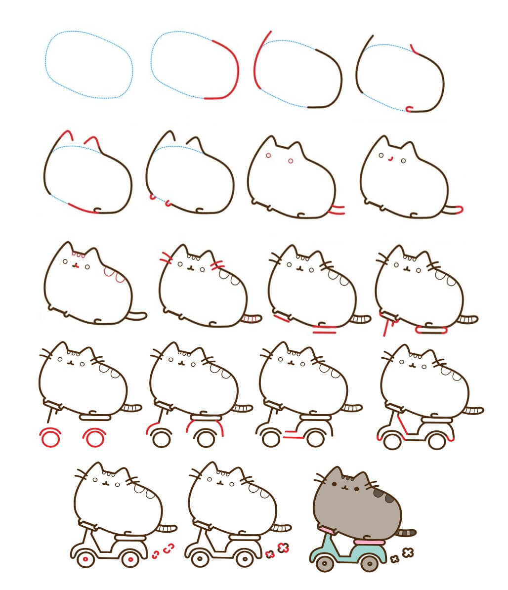 Pusheen Idee (5) zeichnen ideen