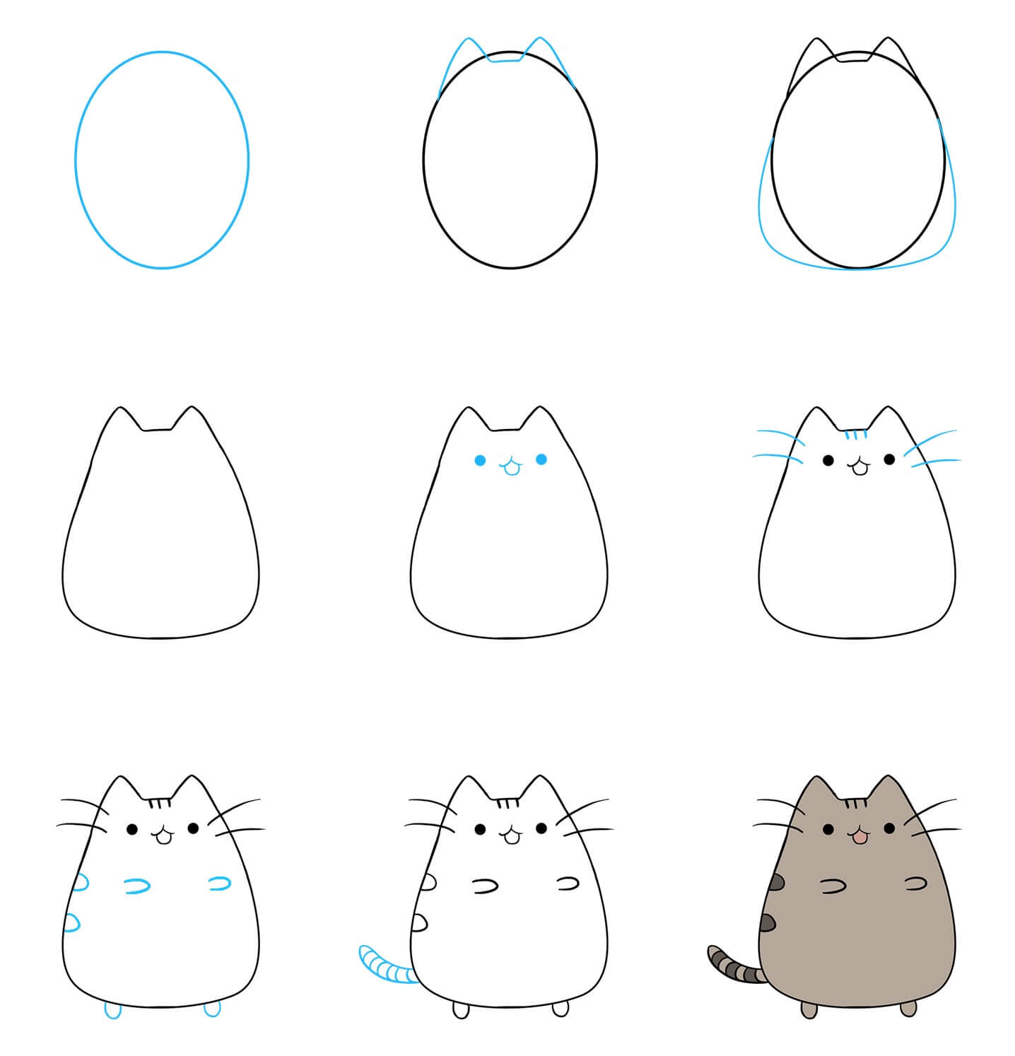 Pusheen zeichnen ideen