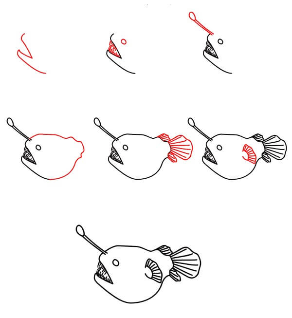 Anglerfish Idee (14) zeichnen ideen