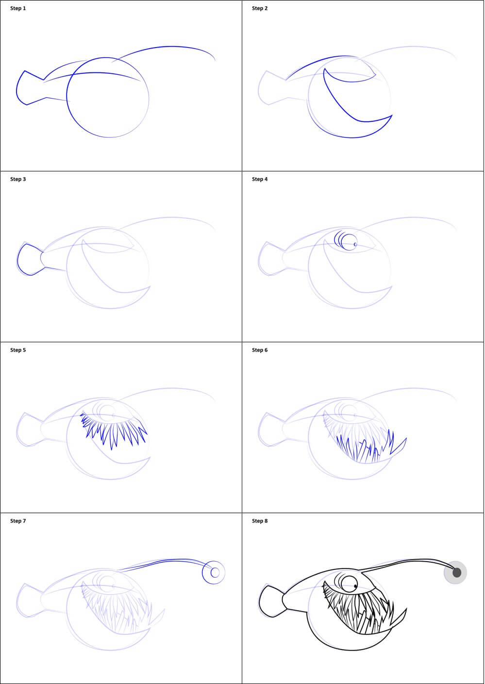 Anglerfish Idee (8) zeichnen ideen