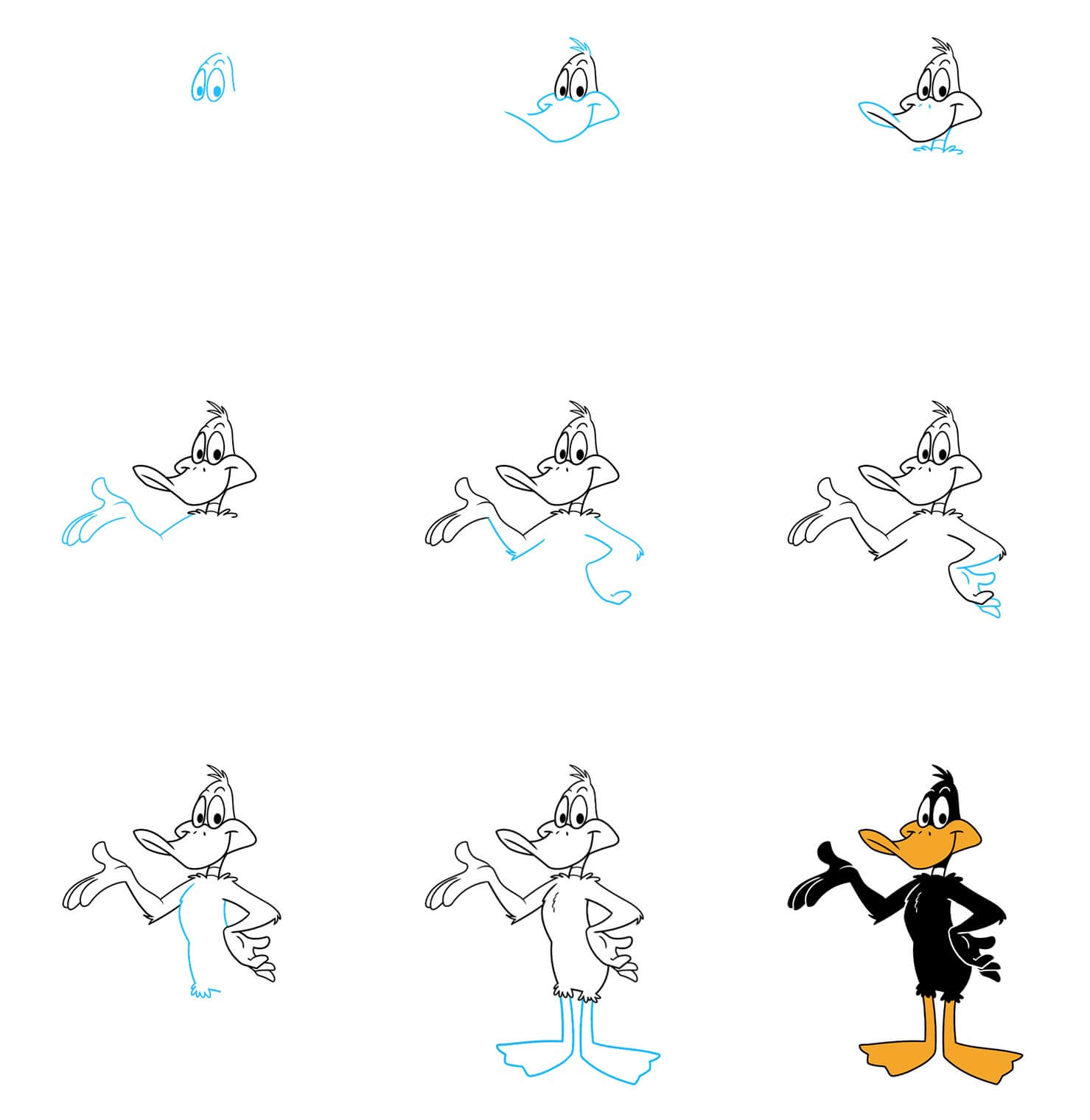 Daffy Duck zeichnen ideen