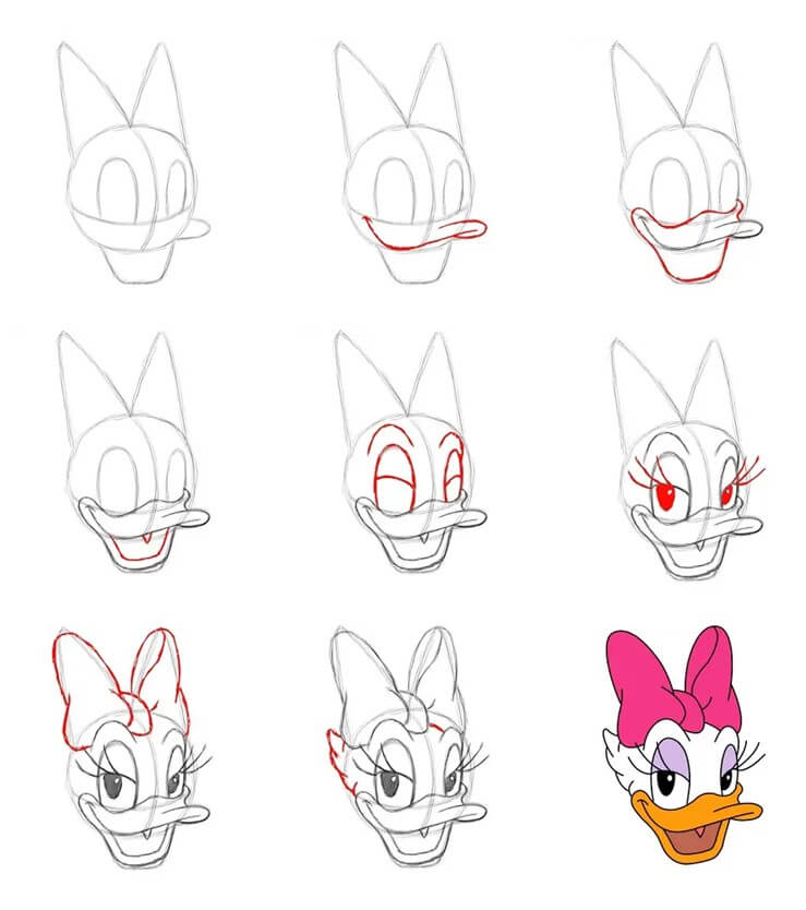 Daisy Duck zeichnen ideen