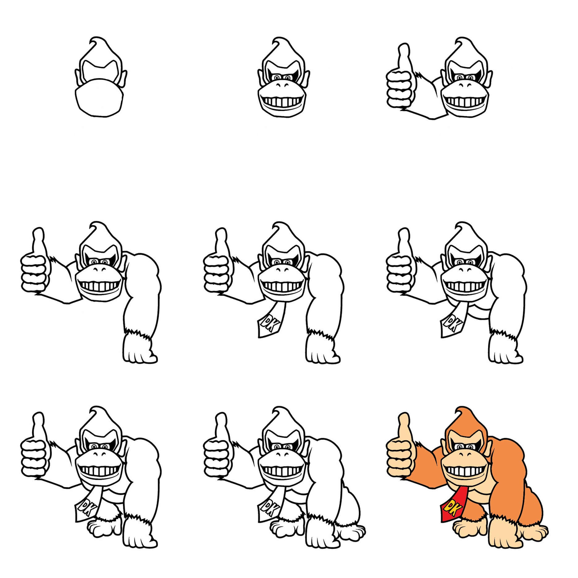 Donkey Kong zeichnen ideen