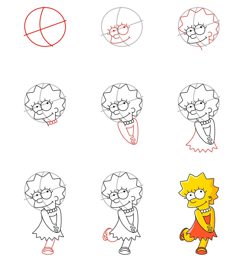 Idee Lisa Simpson (4) zeichnen ideen