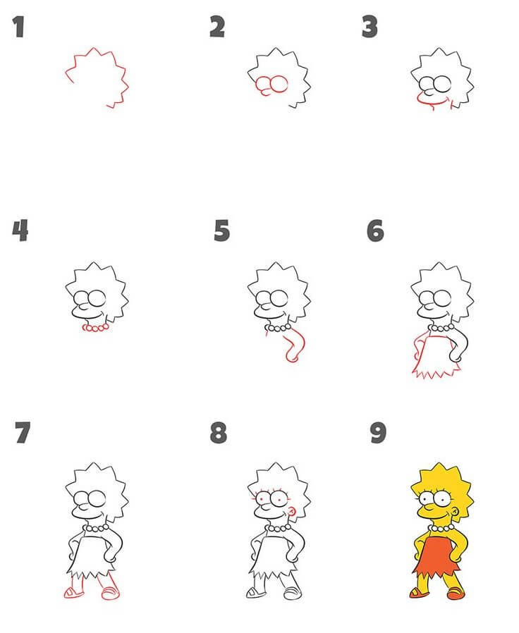 Idee Lisa Simpson (5) zeichnen ideen