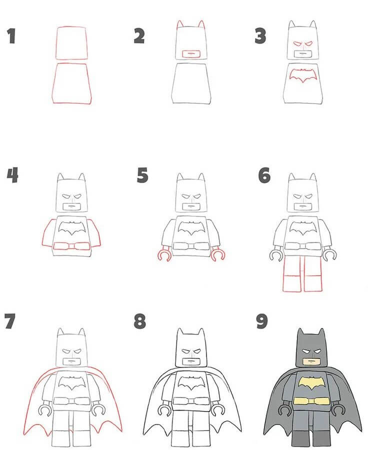 Lego Batman (1) zeichnen ideen