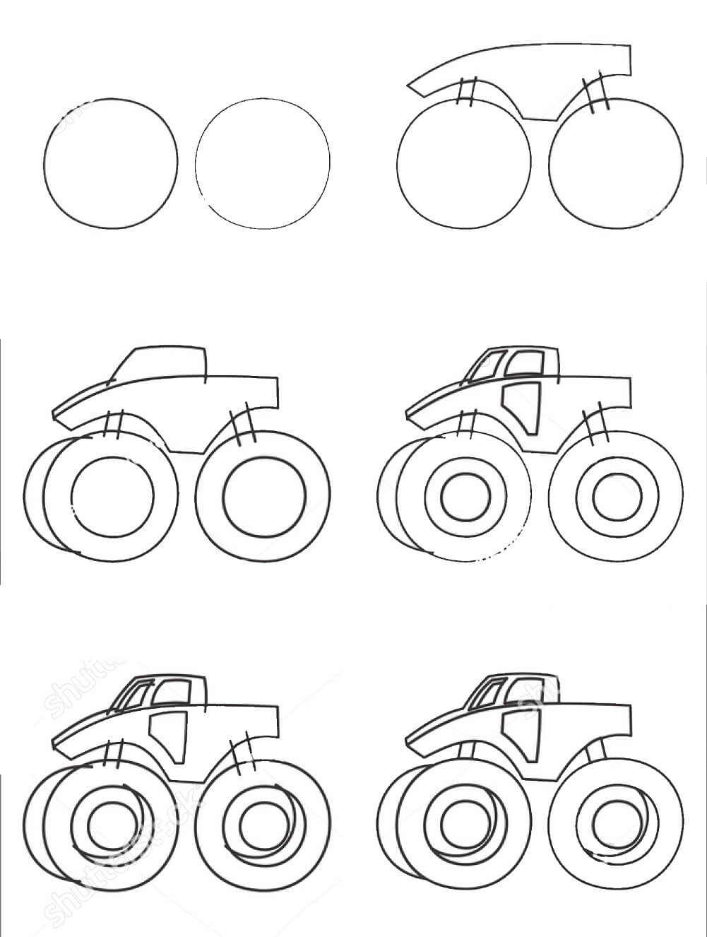 MonsterTruck Idee (10) zeichnen ideen