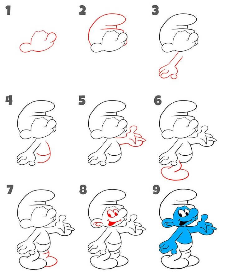Schlümpfe-Idee (1) zeichnen ideen