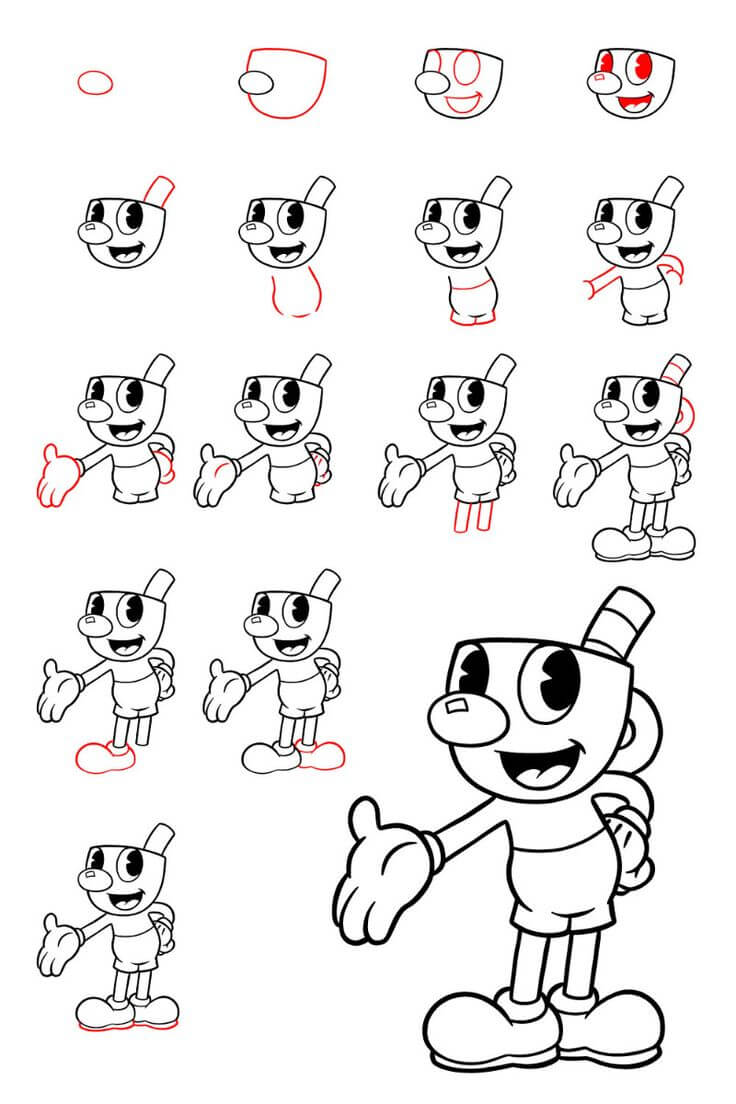 Cuphead Idee (2) zeichnen ideen