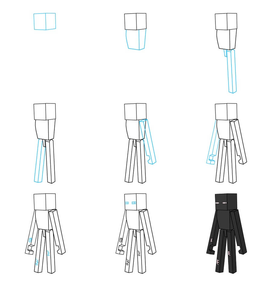 Enderman zeichnen ideen