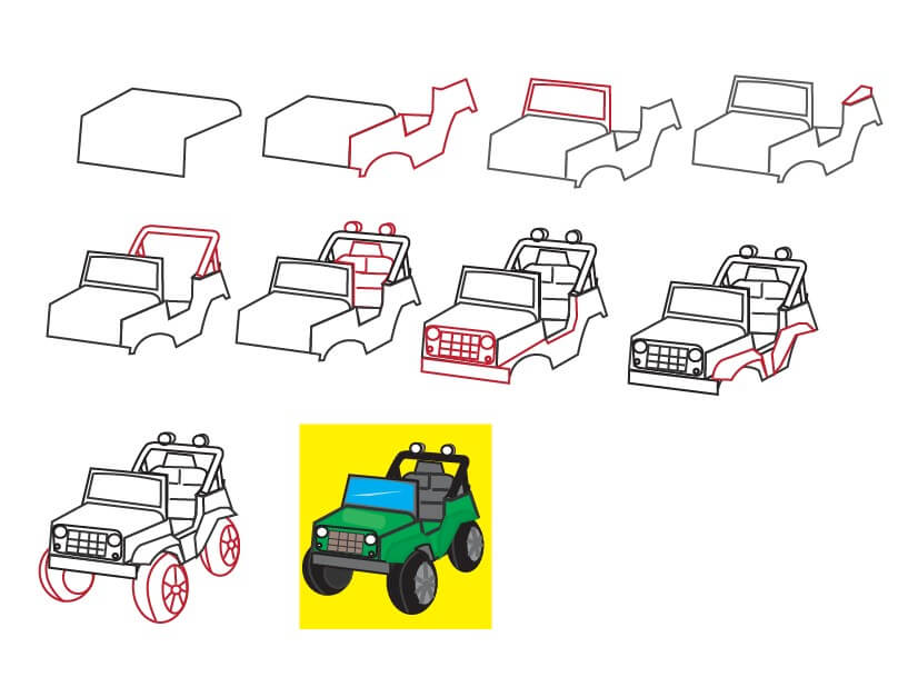 Jeep Idee (2) zeichnen ideen