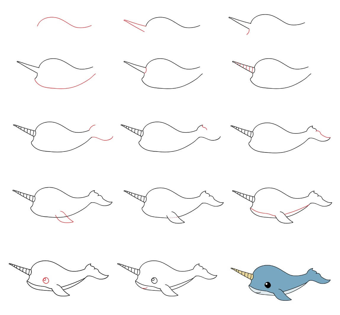 Narwal Idee (1) zeichnen ideen