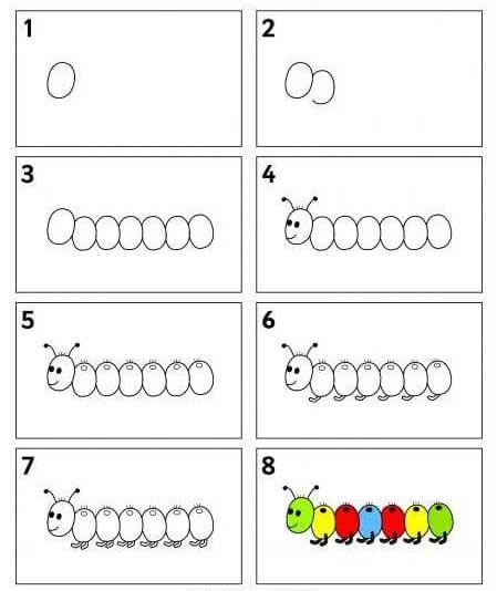 Raupe-Idee (10) zeichnen ideen