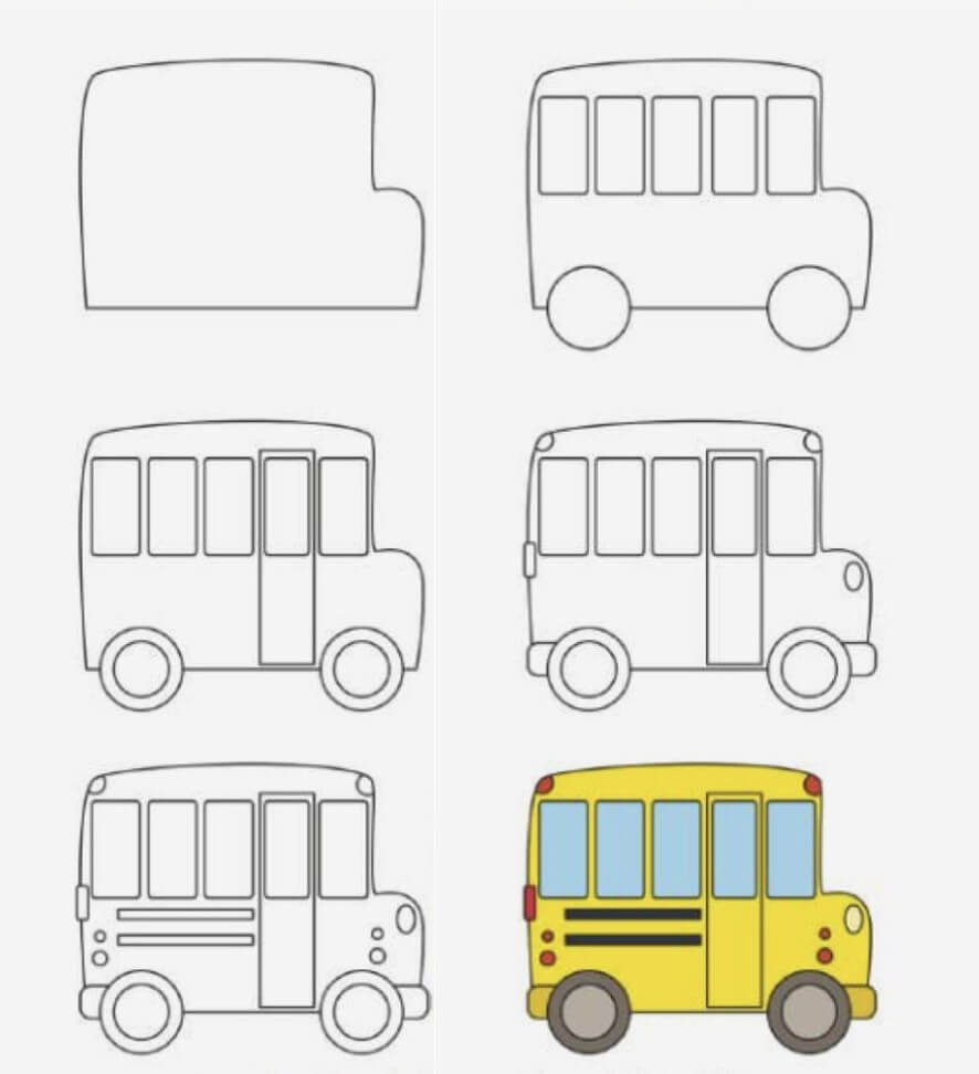 Schulbus-Idee (10) zeichnen ideen