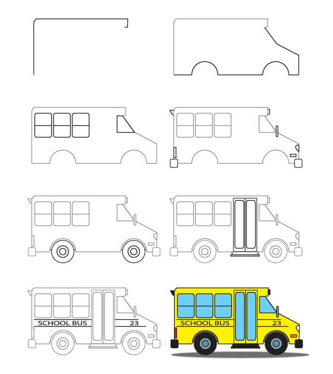 Schulbus-Idee (3) zeichnen ideen