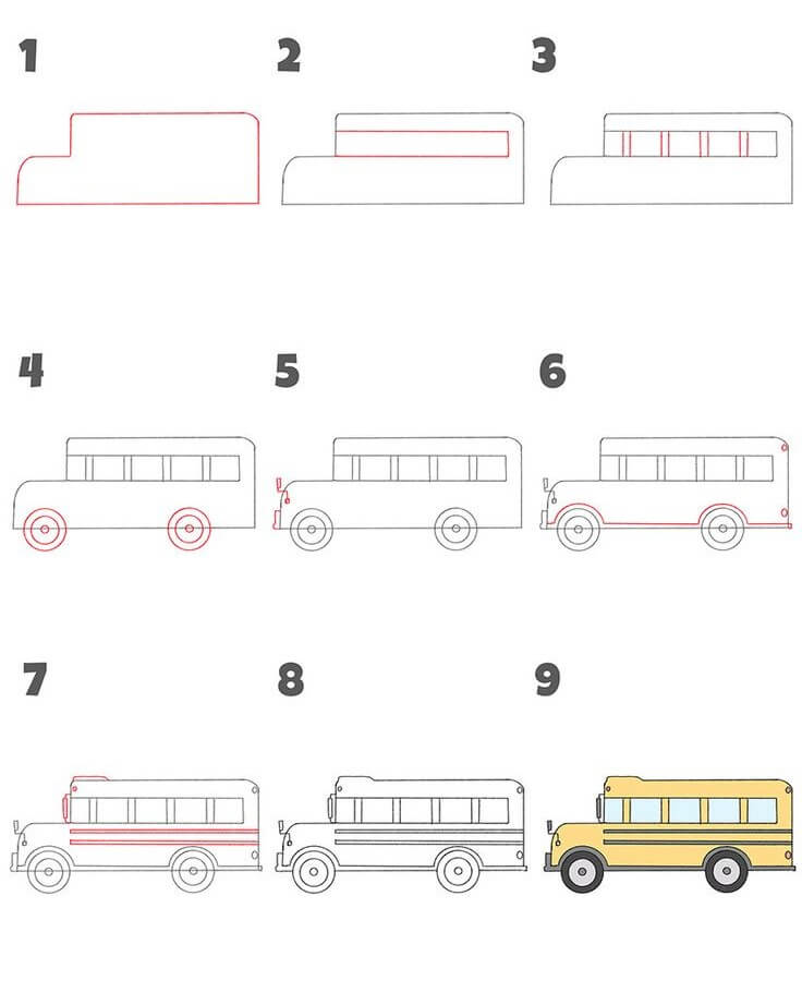 Schulbus-Idee (4) zeichnen ideen