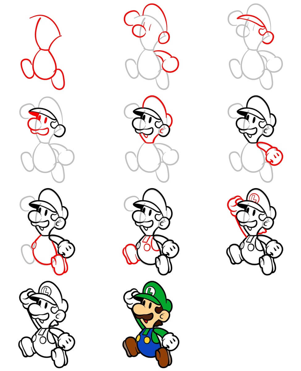 Luigi chibi zeichnen ideen