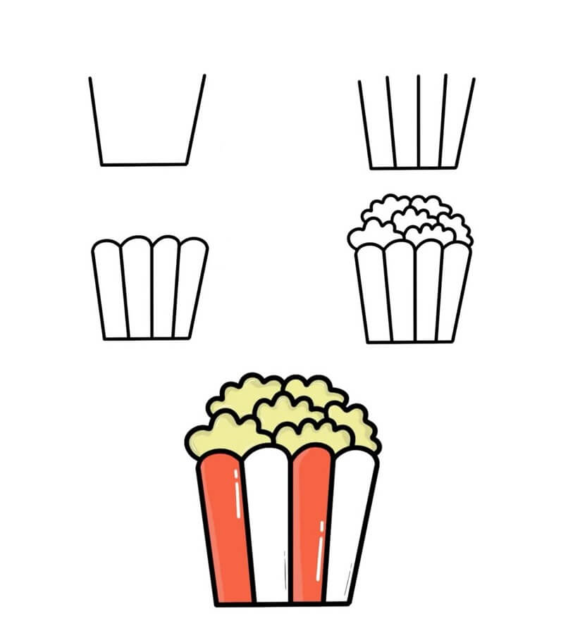 Popcorn Idee (10) zeichnen ideen