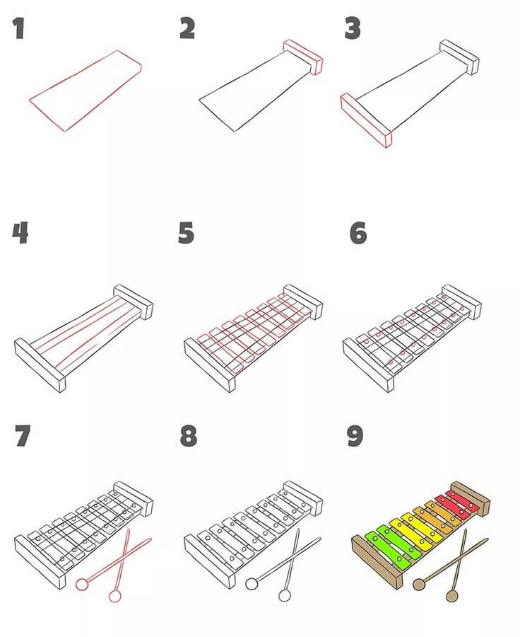 Xylophon Idee (1) zeichnen ideen